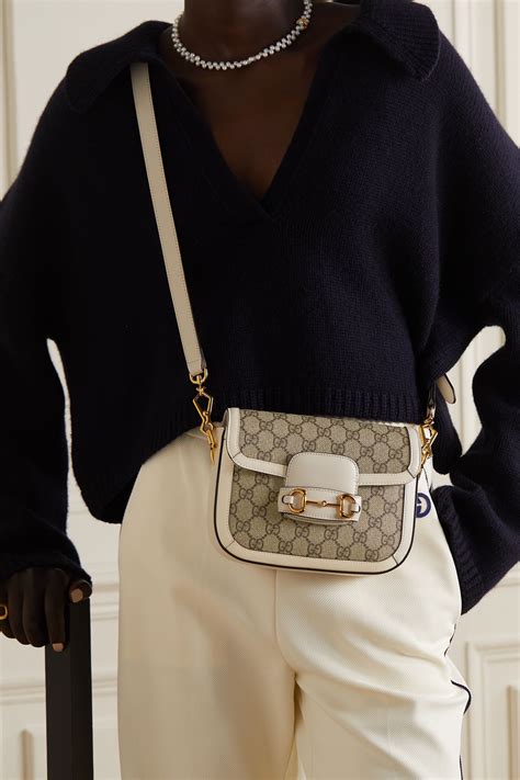 gucci white horsebit bags